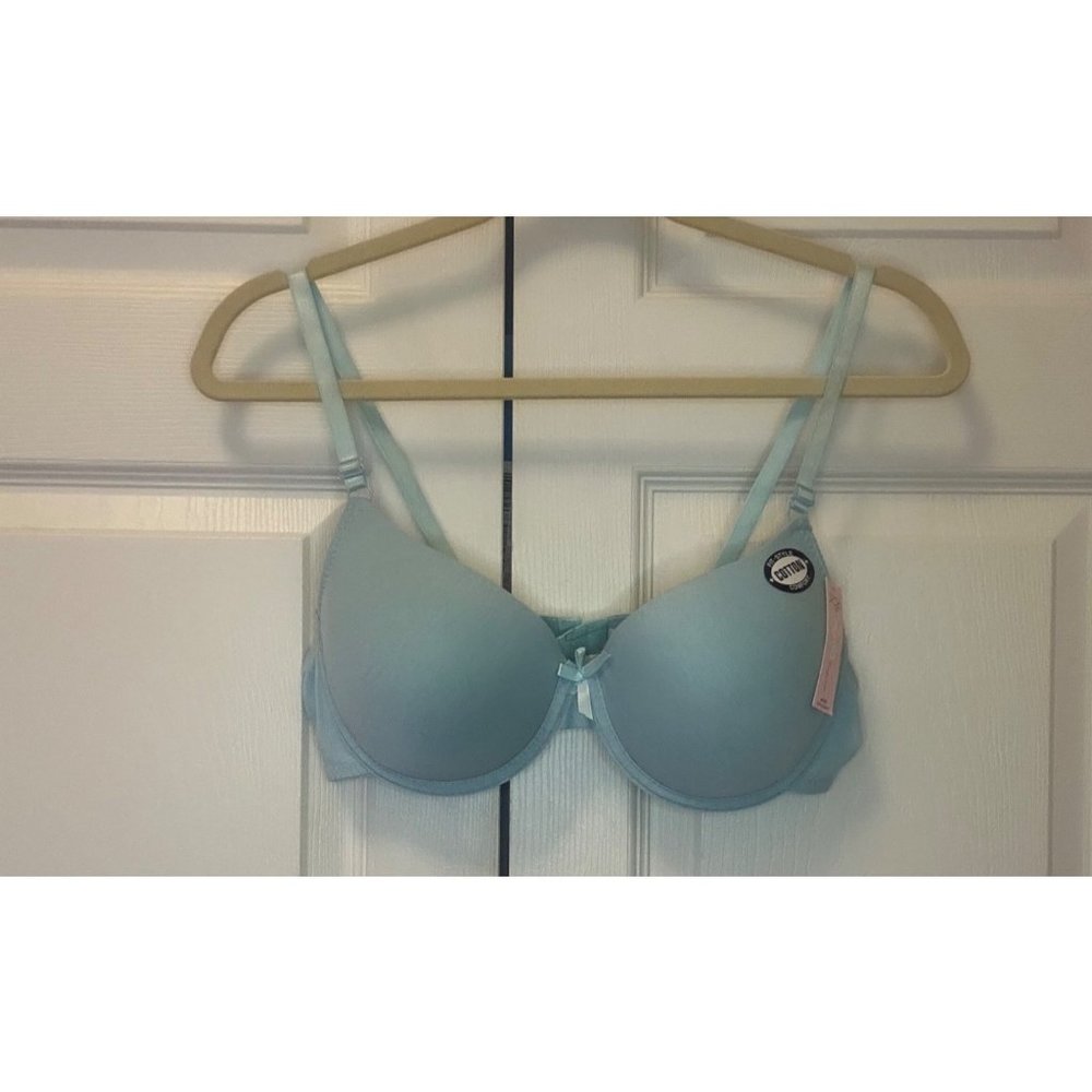 New MAMIA LADIES FULL CUP Light Blue Underwire BRA BR4336PA Size  40C.